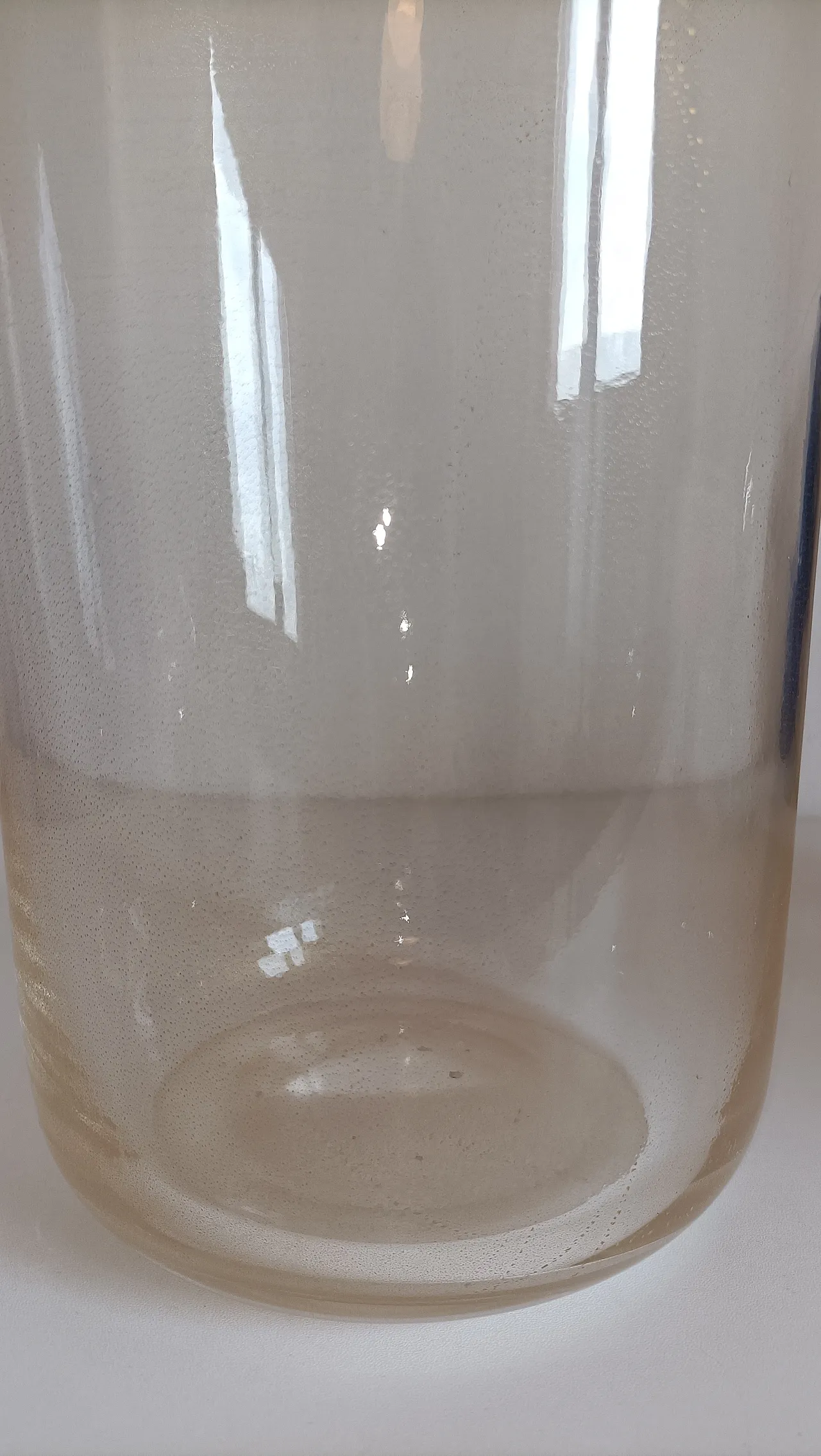 Vase by Fratelli Toso signed Murano blown glass with gilding, 80s 7