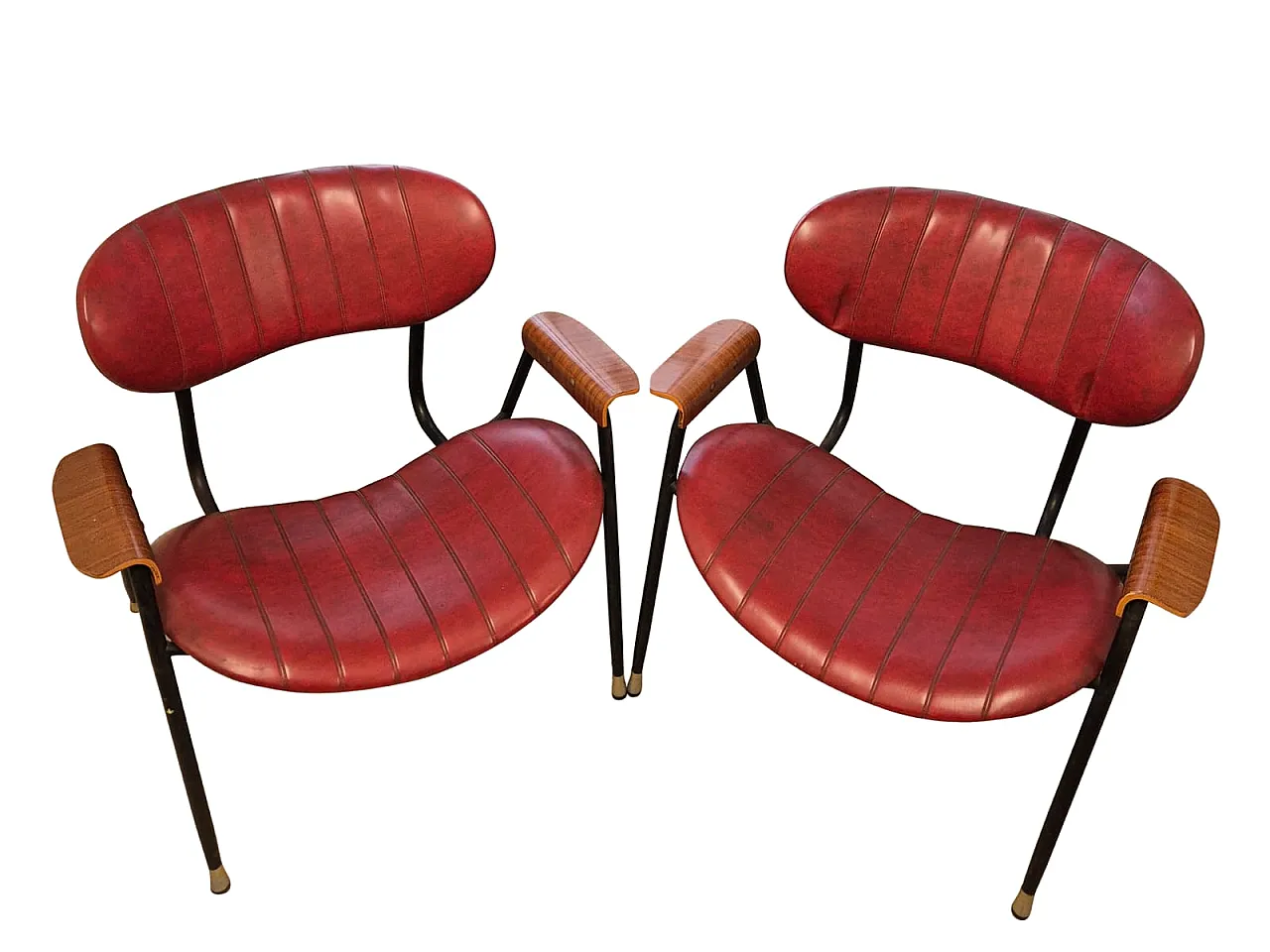 Coppia di poltrone Gastone Rinaldi per RIMA, anni ’50 1