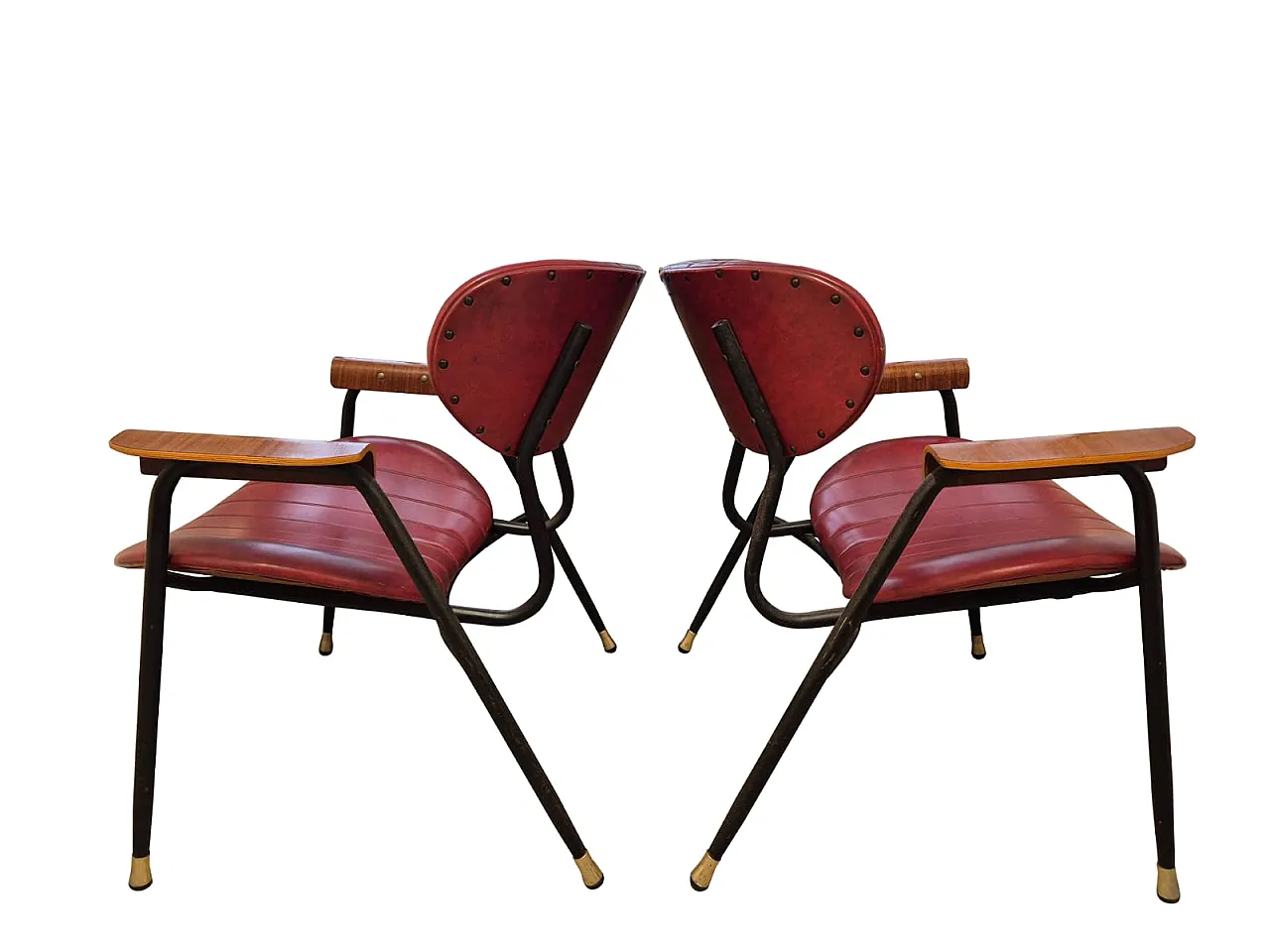 Coppia di poltrone Gastone Rinaldi per RIMA, anni ’50 3