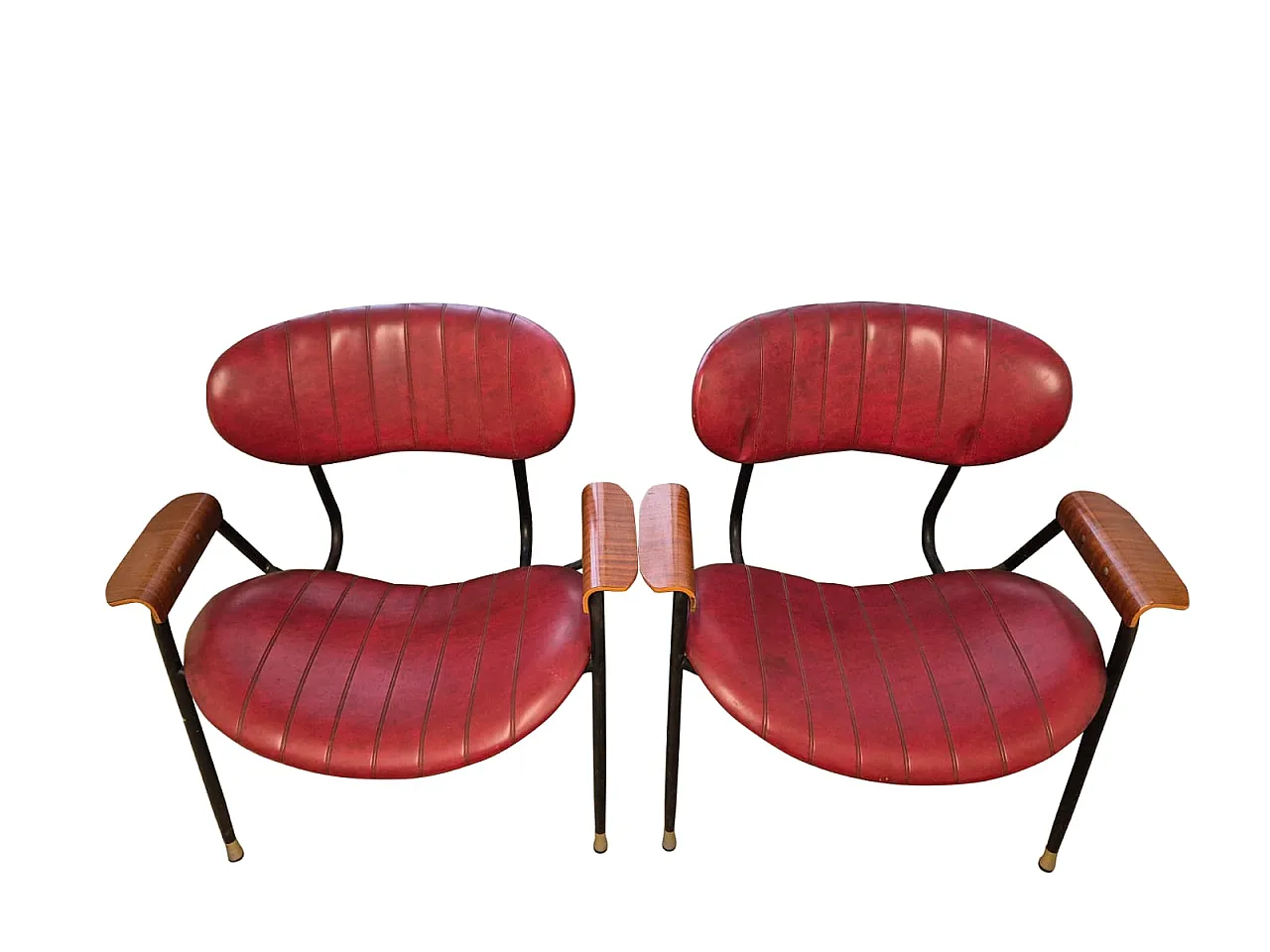 Coppia di poltrone Gastone Rinaldi per RIMA, anni ’50 5