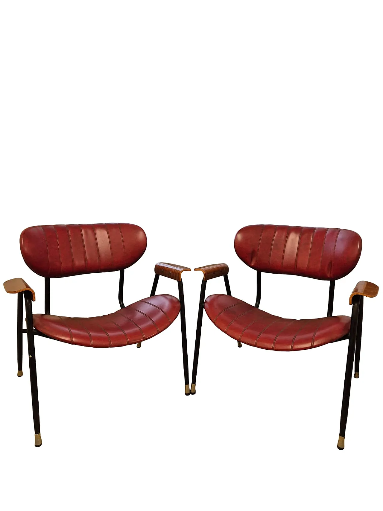 Coppia di poltrone Gastone Rinaldi per RIMA, anni ’50 11