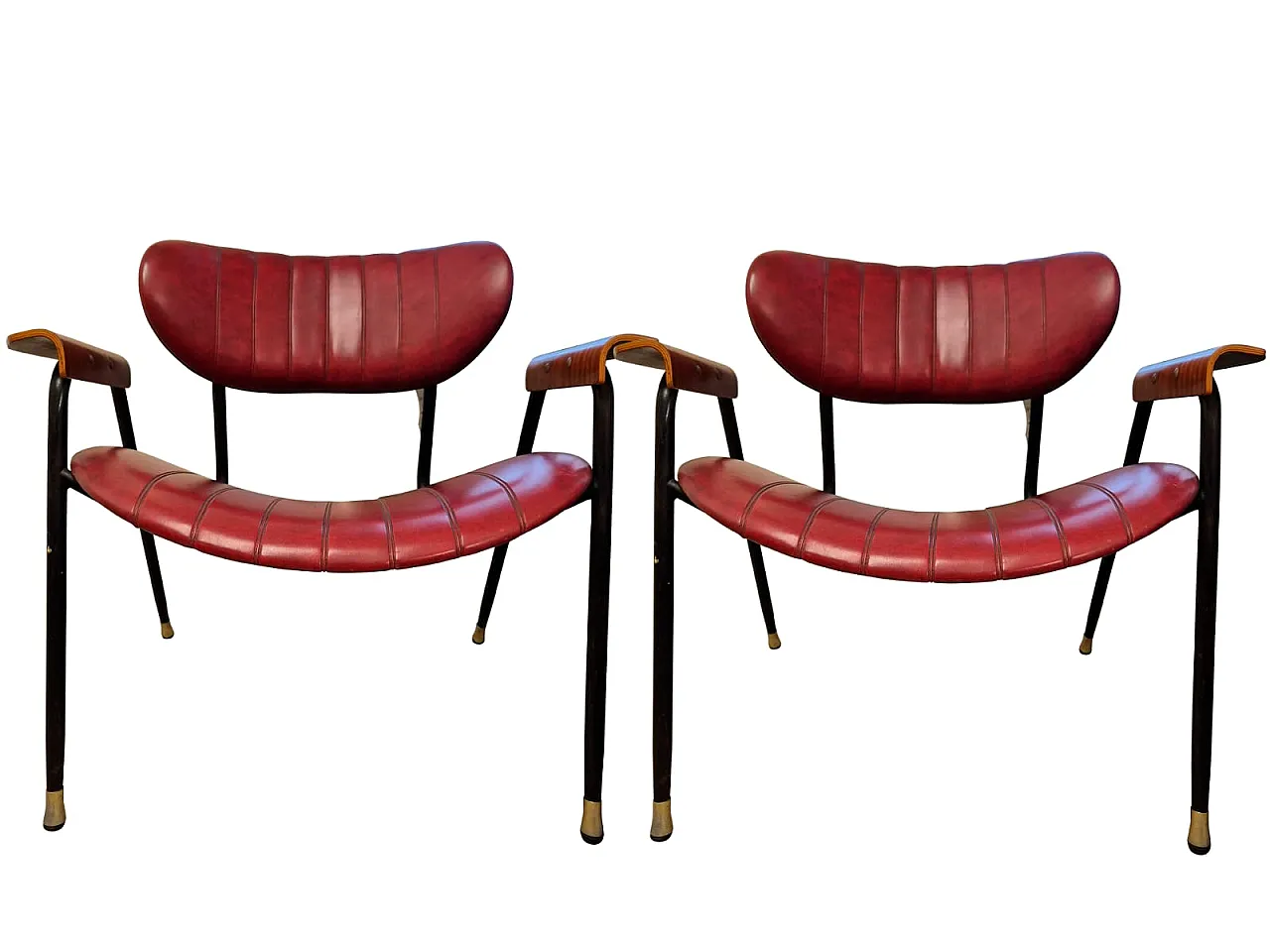 Coppia di poltrone Gastone Rinaldi per RIMA, anni ’50 13