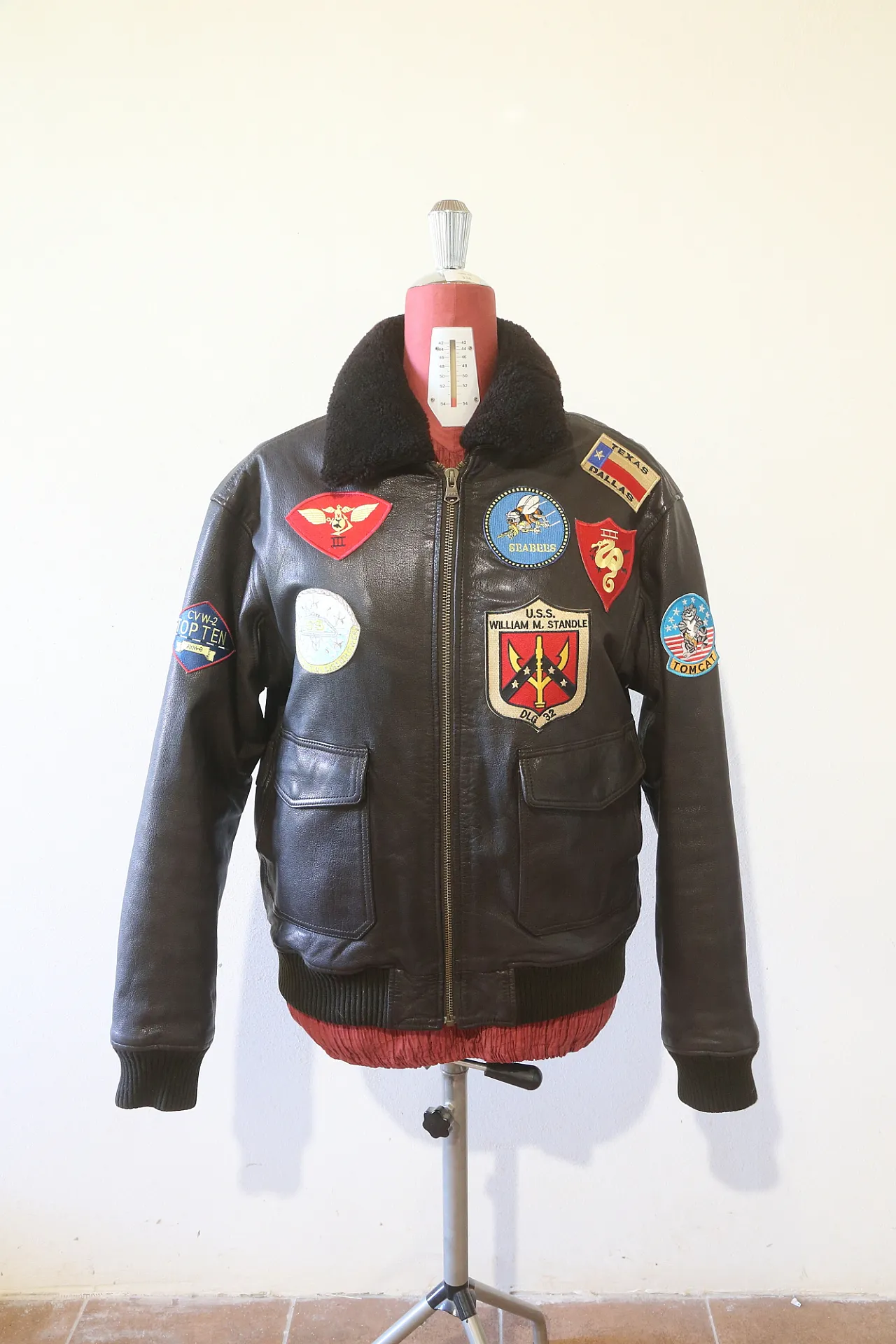 Flying Jacket G-1 TOP GUN no flag giacca pelle Avirex, 2000 1