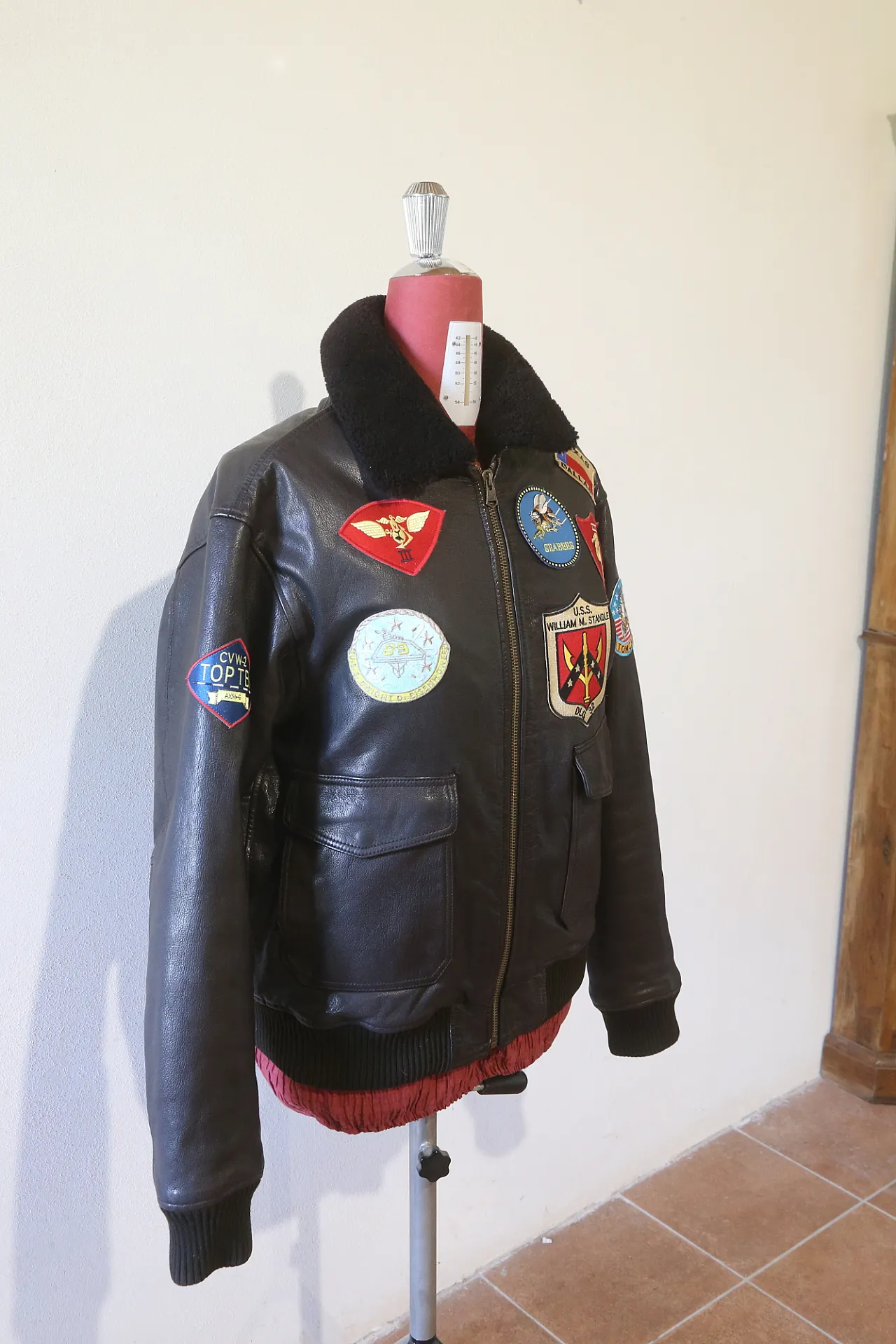 Flying Jacket G-1 TOP GUN no flag giacca pelle Avirex, 2000 2