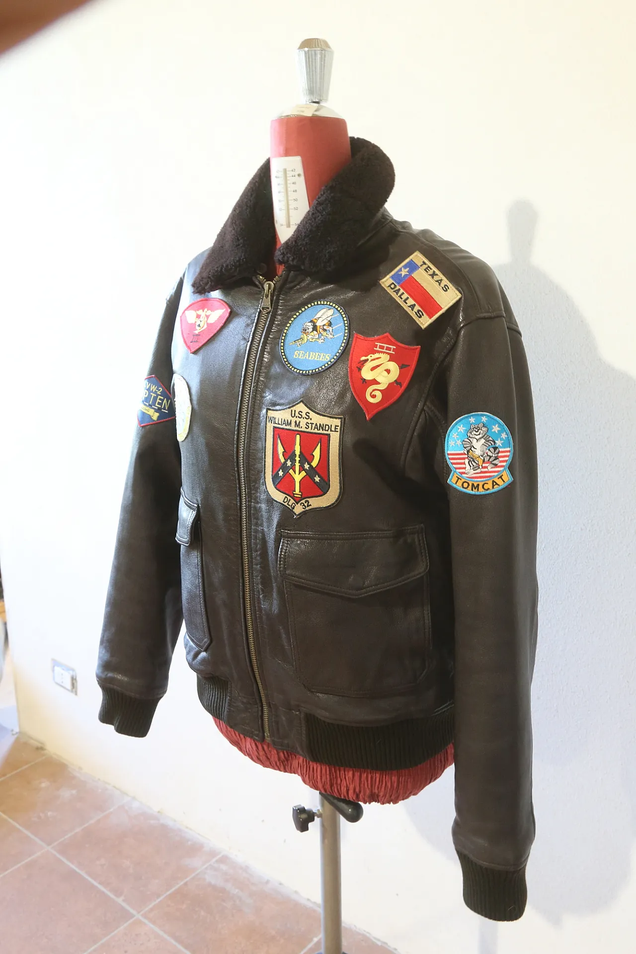 Flying Jacket G-1 TOP GUN no flag giacca pelle Avirex, 2000 3