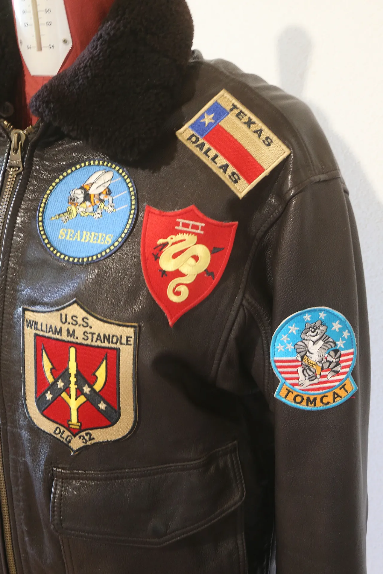 Flying Jacket G-1 TOP GUN no flag giacca pelle Avirex, 2000 4