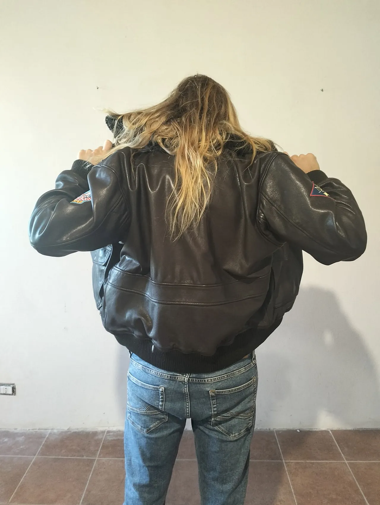 Flying Jacket G-1 TOP GUN no flag giacca pelle Avirex, 2000 14