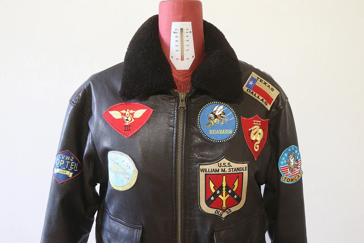 Flying Jacket G-1 TOP GUN no flag giacca pelle Avirex, 2000 15