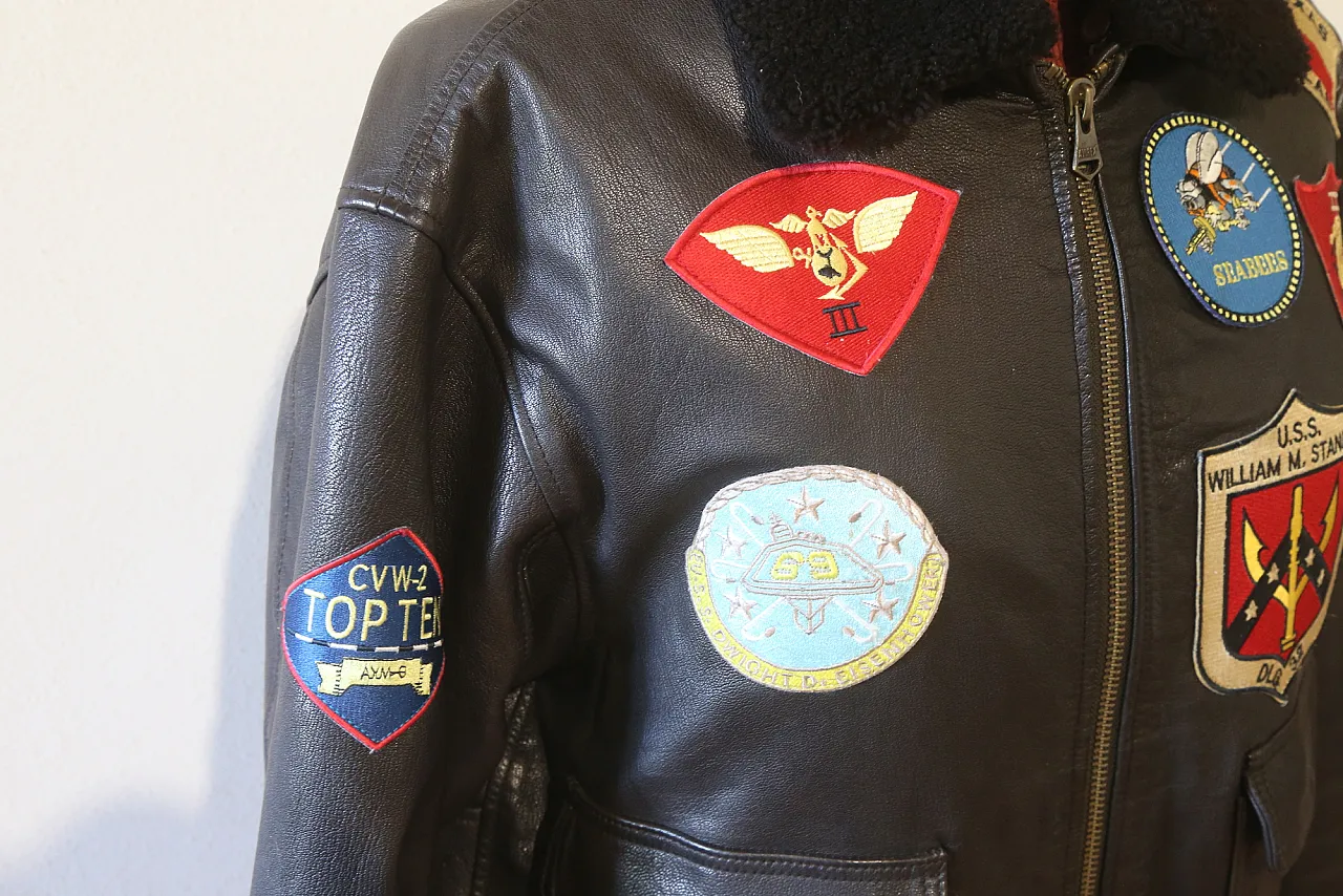 Flying Jacket G-1 TOP GUN no flag giacca pelle Avirex, 2000 16
