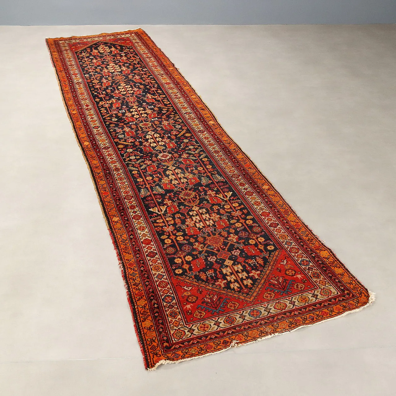 Malayer wool rug, fine knot, handmade, 20th century 1