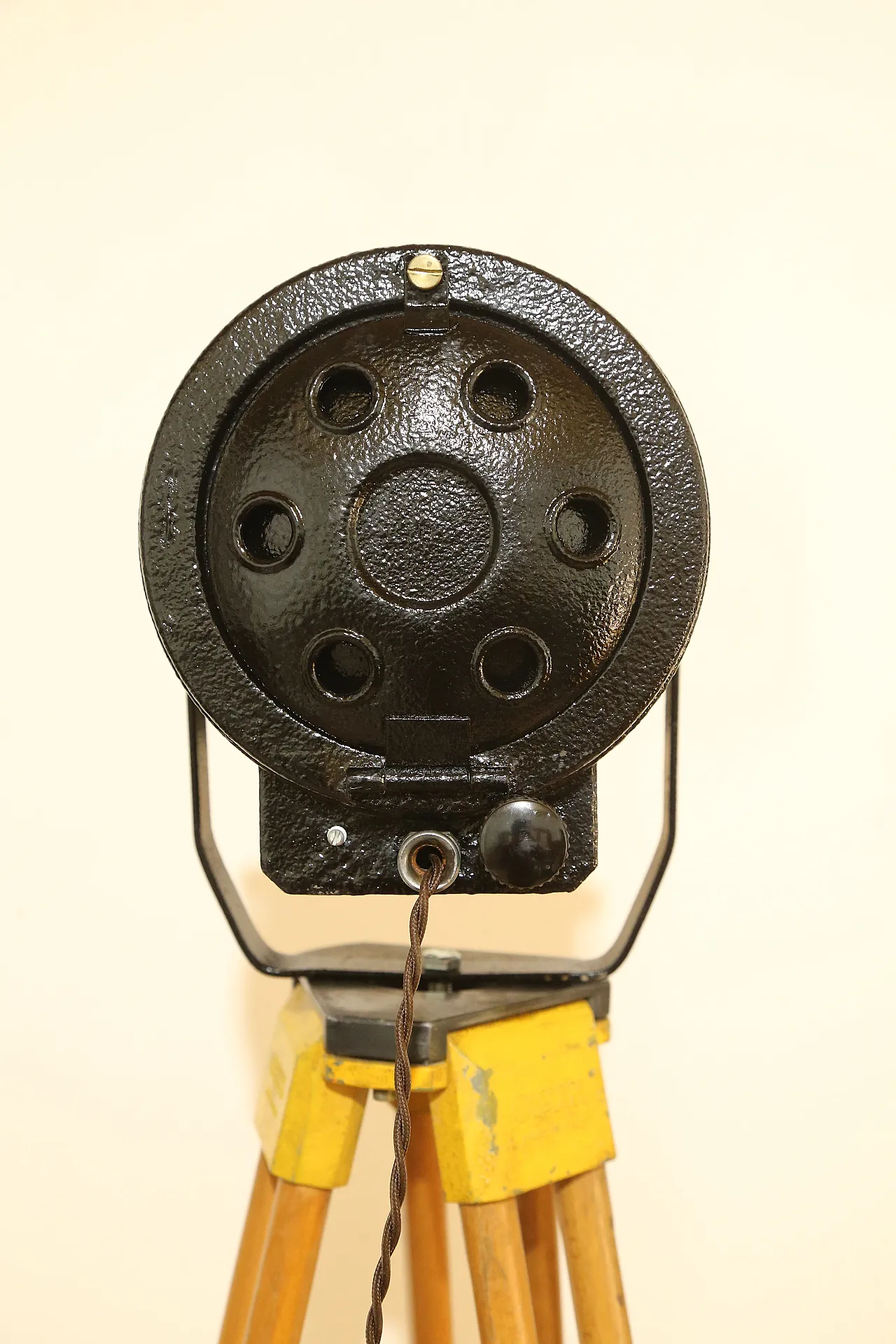 Theater lighthouse PC lens pinspot coemar  tripod floor lamp, 70s 18