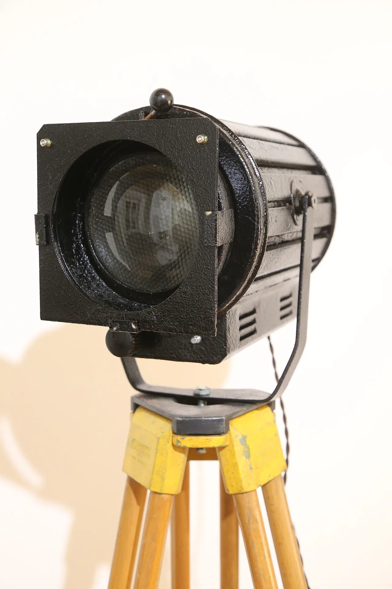 Theater lighthouse PC lens pinspot coemar  tripod floor lamp, 70s 20