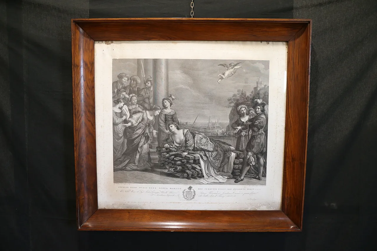 Etching suicide Dido Guercino Balestra Battisti Pagani, 1813 1