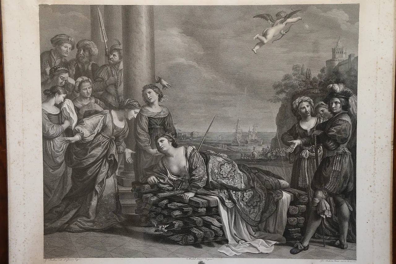 Etching suicide Dido Guercino Balestra Battisti Pagani, 1813 4