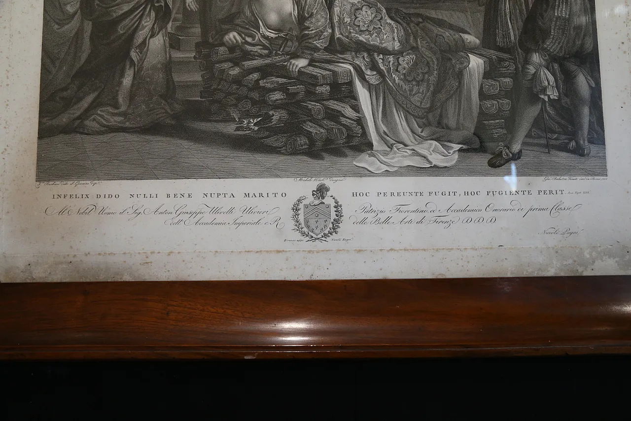 Etching suicide Dido Guercino Balestra Battisti Pagani, 1813 15