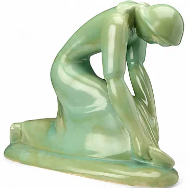 Scultura in ceramica raffigurante La Mietitrice, '900