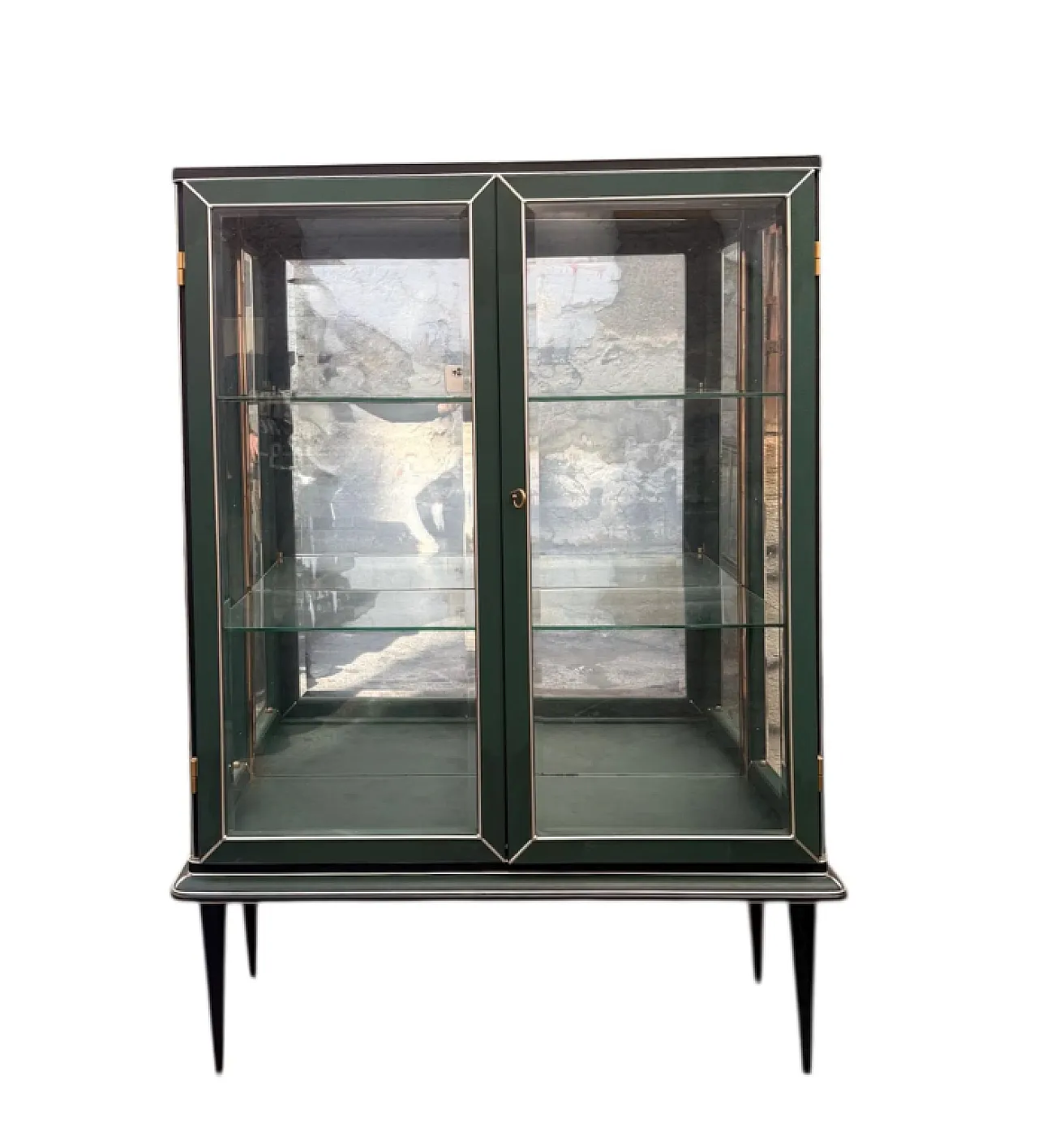 Wooden display case by Umberto Mascagni, 1950s 1