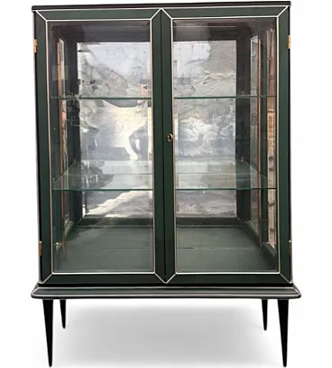 Wooden display case by Umberto Mascagni, 1950s