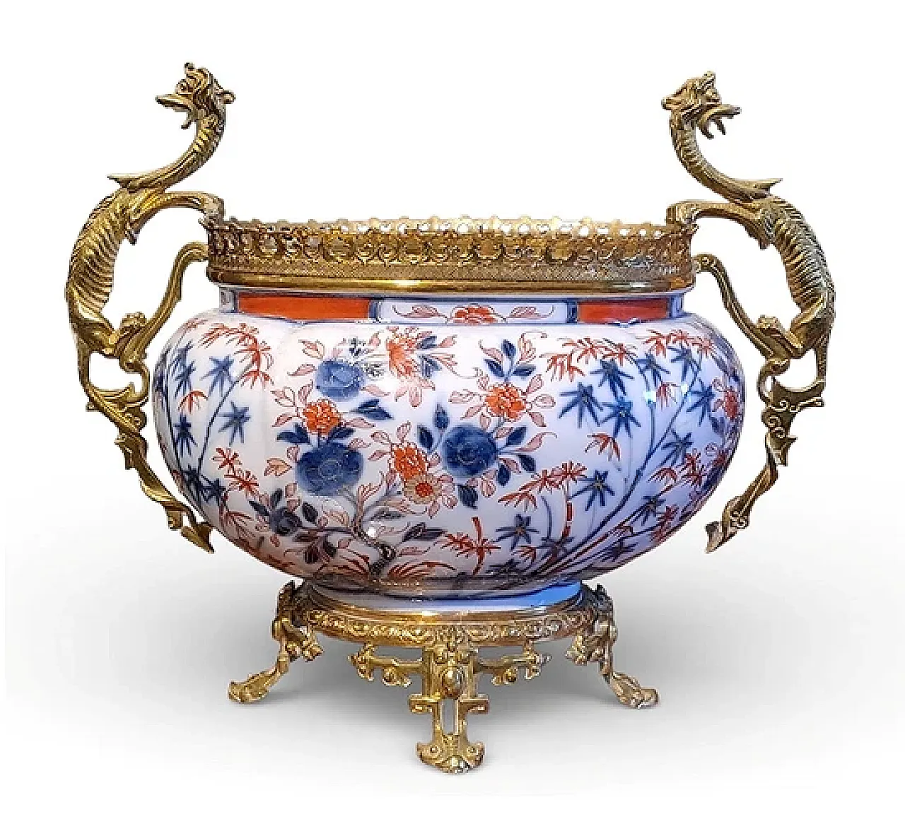 Centrotavola in porcellana giapponese Imari, '800 1