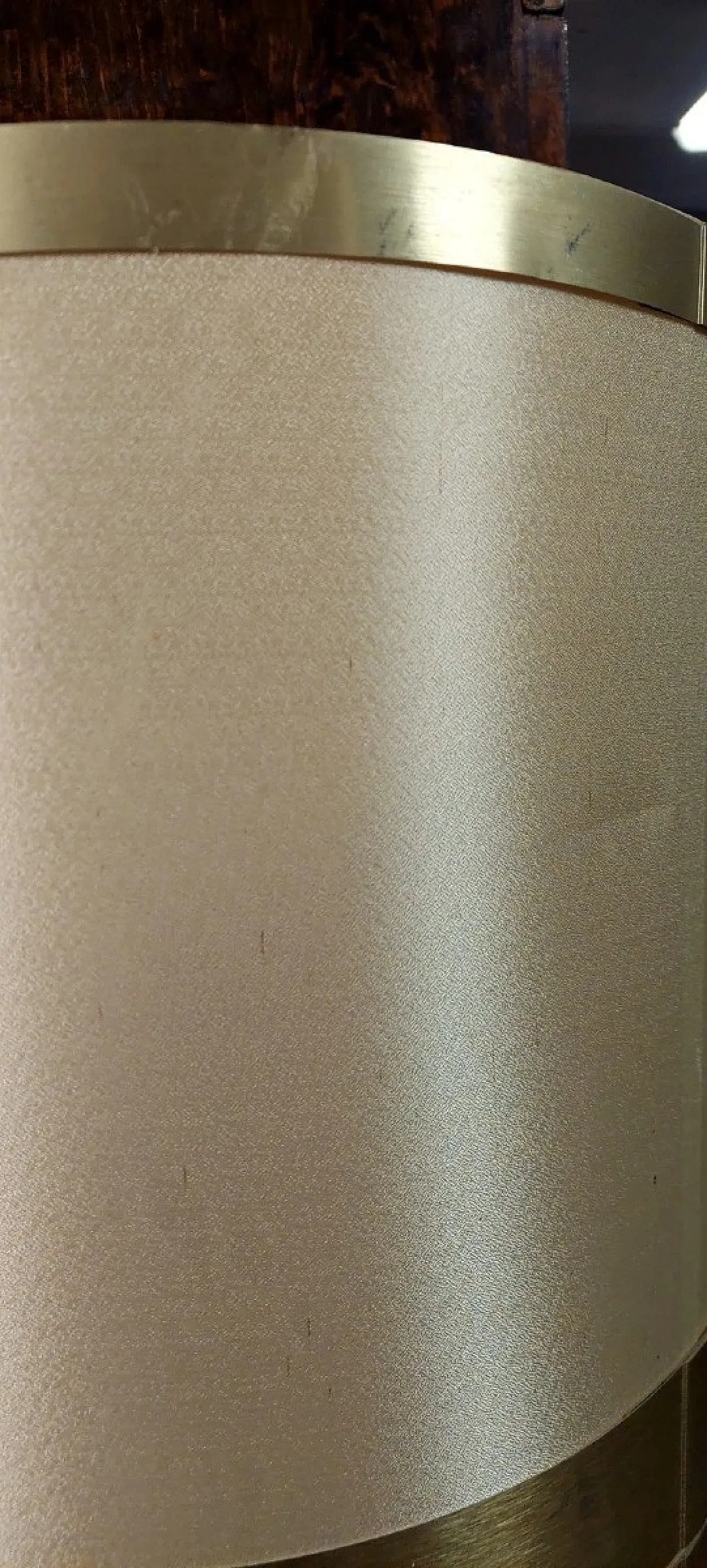 Lampada da tavolo in pelle a forma di obelisco, anni '70 9