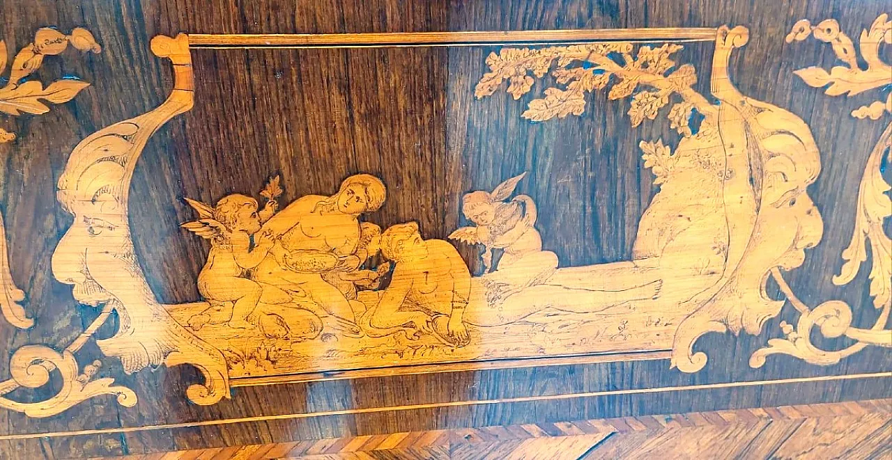 Inlaid wooden desk, mid-18th century 9