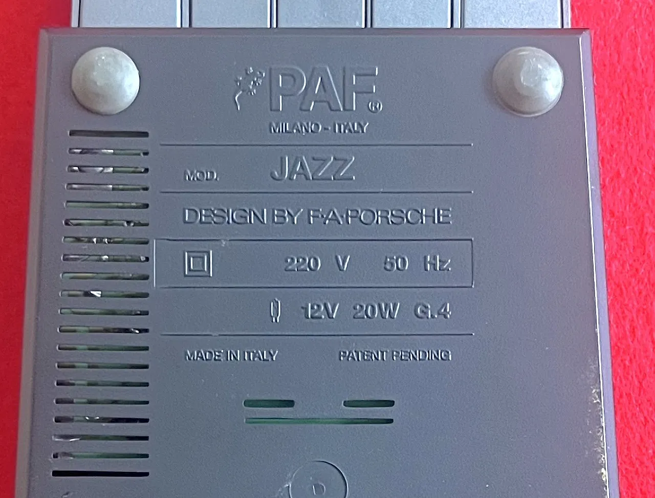 Lampada Paf by F.A. Porsche, anni '80 10