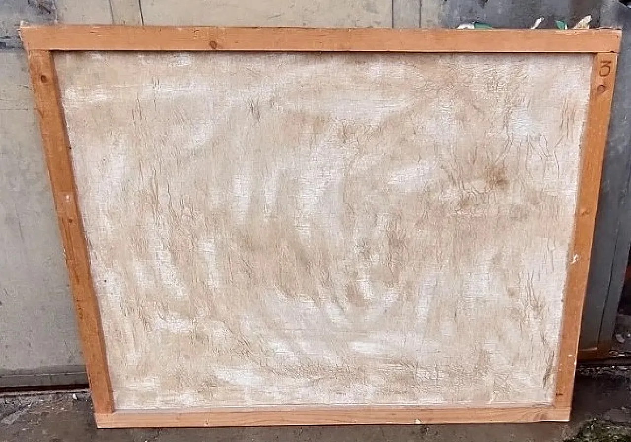 Landscape with ruins and figures, oil on canvas, 19th century 8