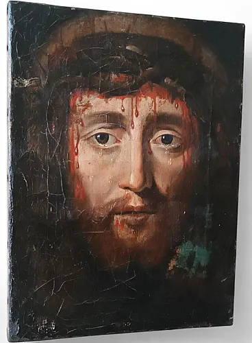 The Holy Face of Jesus Christ, oil on canvas, 17th century