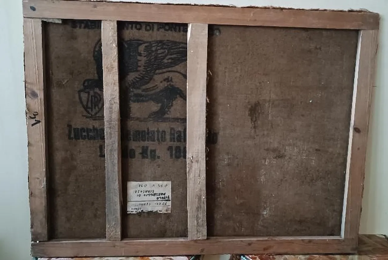 Boats of Syracuse by Ferruccio Ferri, oil on canvas, 1950s 8