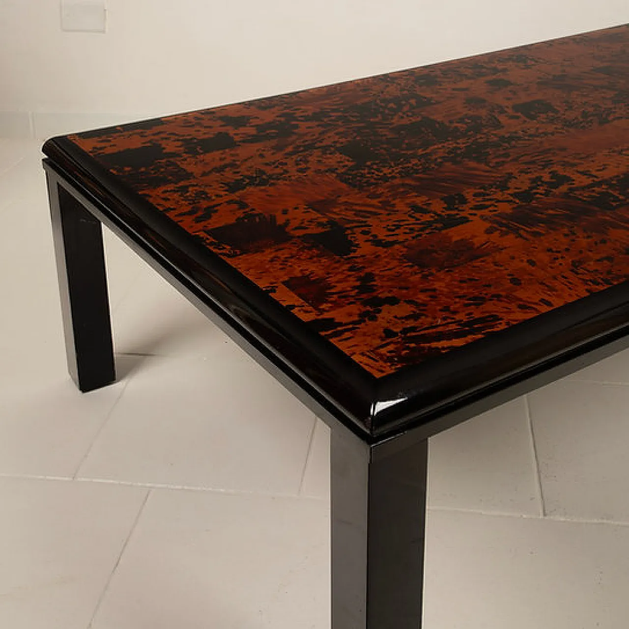 Tavolo in tartaruga di Roberto Jodice per Ottini Milano, anni '70 3