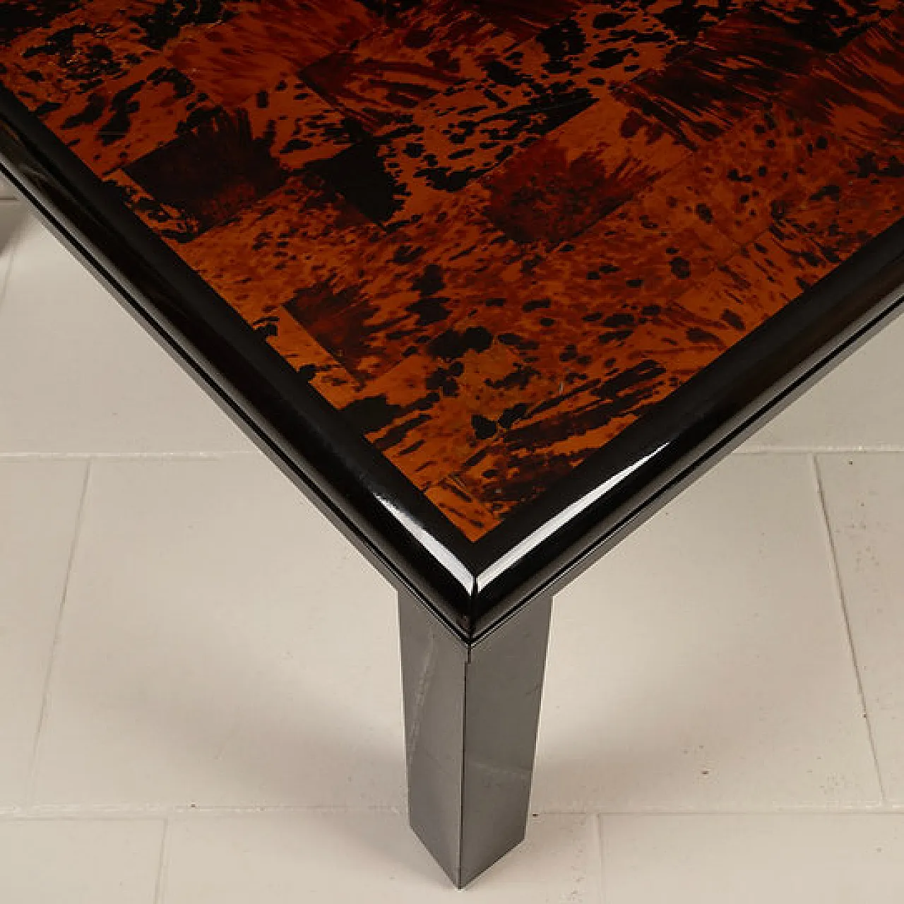 Tavolo in tartaruga di Roberto Jodice per Ottini Milano, anni '70 8