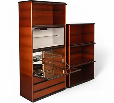 Mobili bar di Hilton di L. Acerbis e G. Stoppino per Acerbis, anni '70