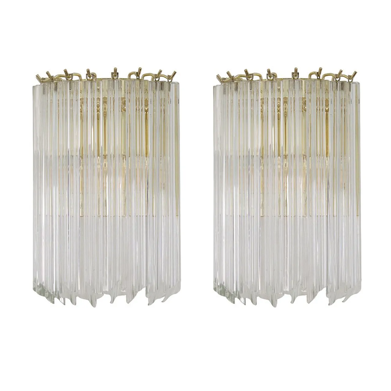 Coppia di lampade da parete in vetro di Murano, 2000 1