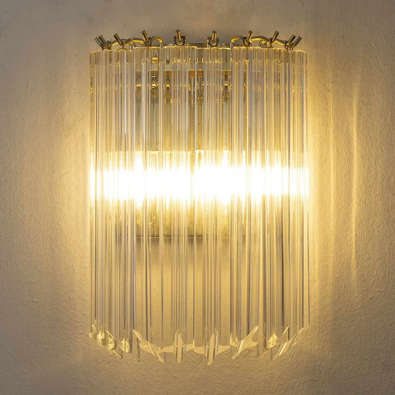 Coppia di lampade da parete in vetro di Murano, 2000 3