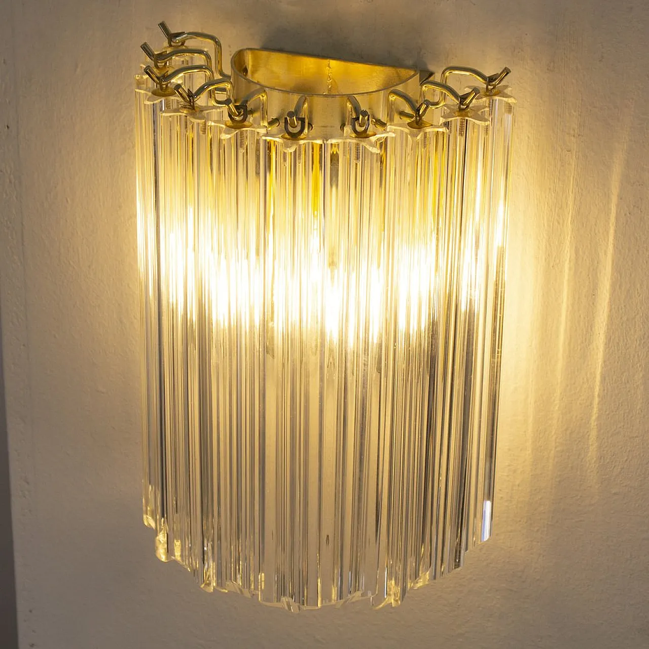 Coppia di lampade da parete in vetro di Murano, 2000 5