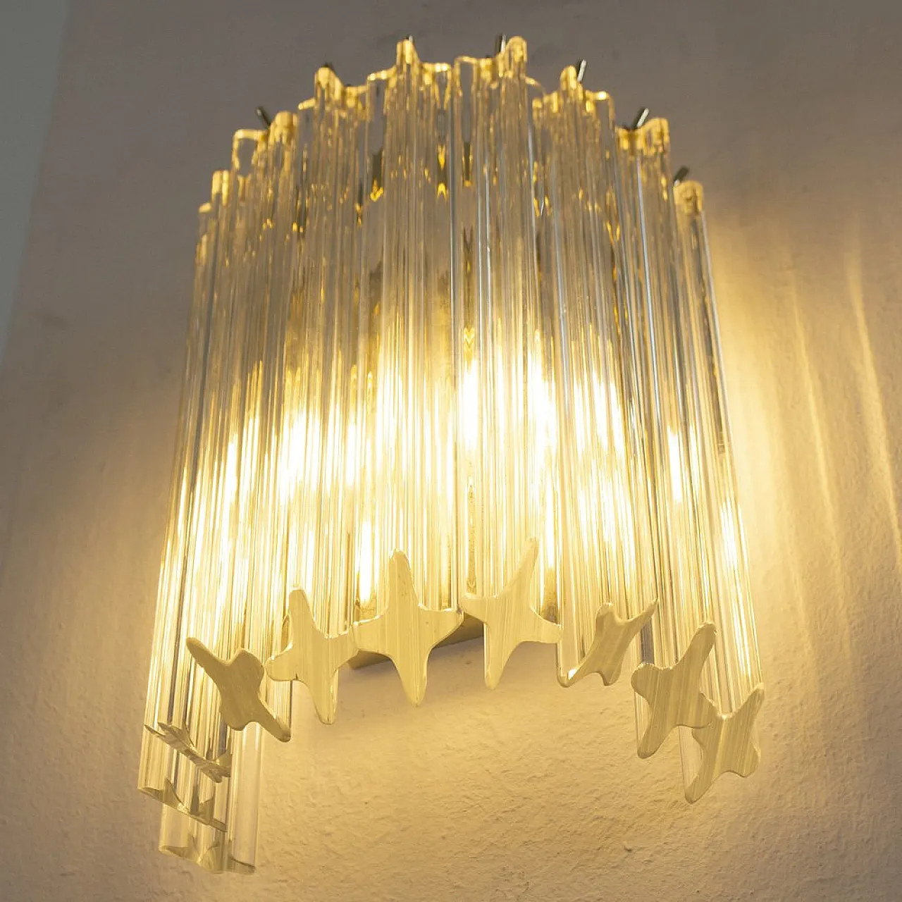 Coppia di lampade da parete in vetro di Murano, 2000 8