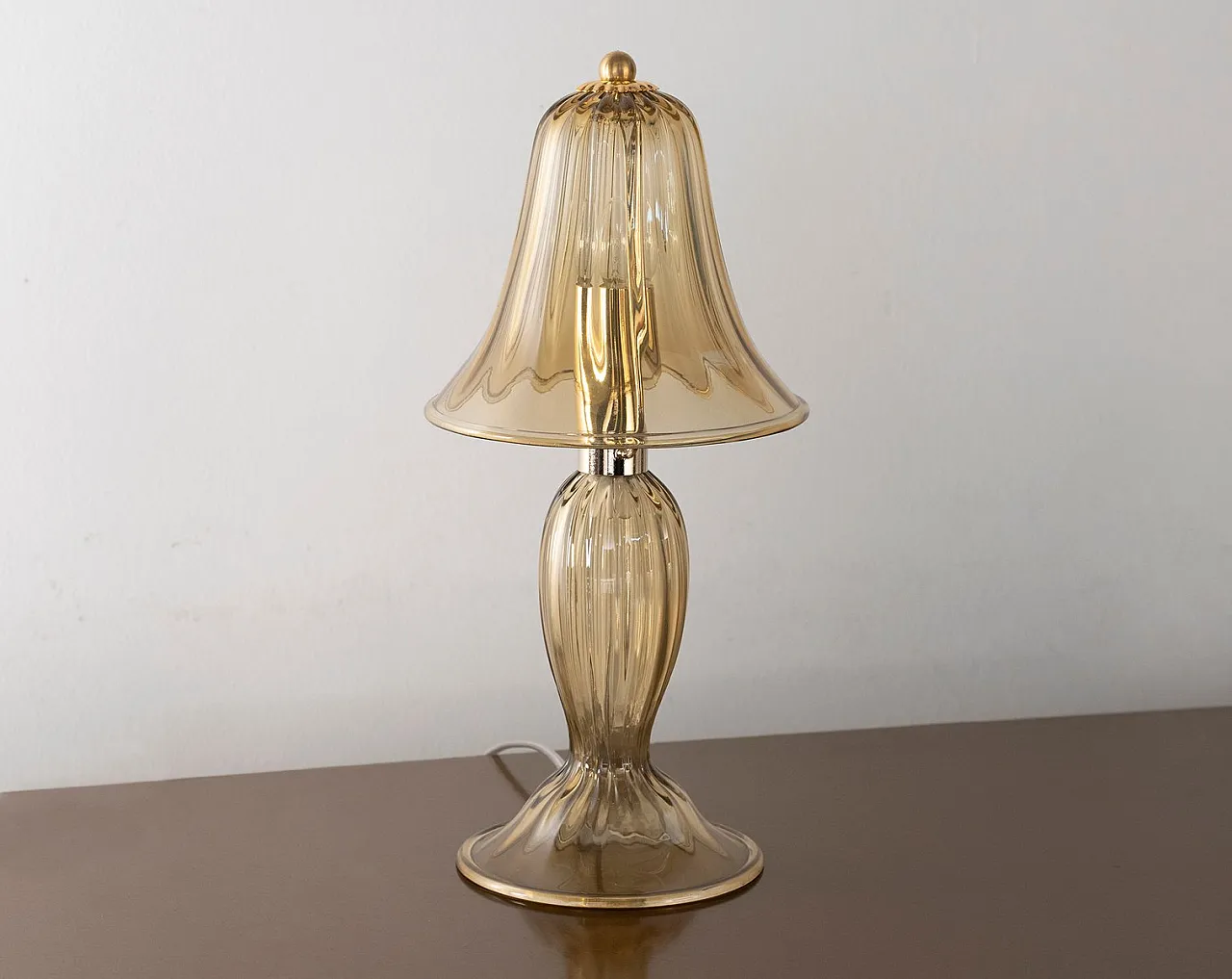 Coppia di lampade da tavolo italiane in vetro di Murano, 2000 6