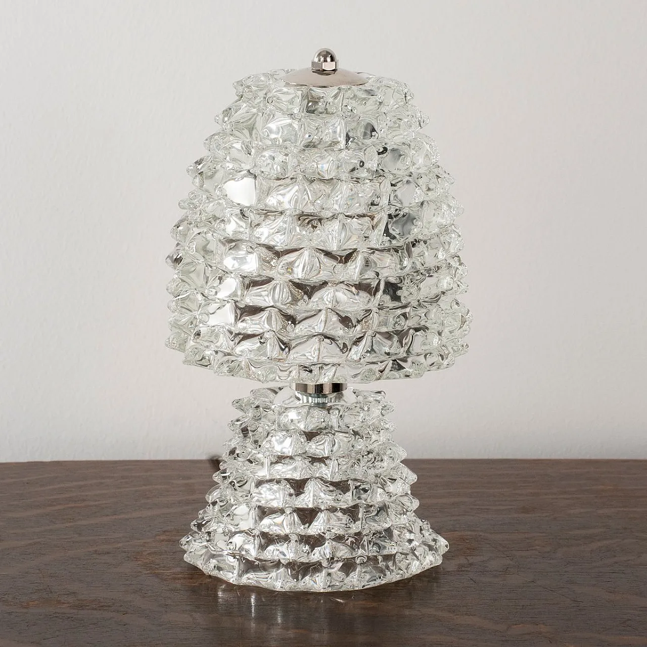 Coppia di lampade da tavolo in vetro di Murano Rostrato,  anni 2000 5