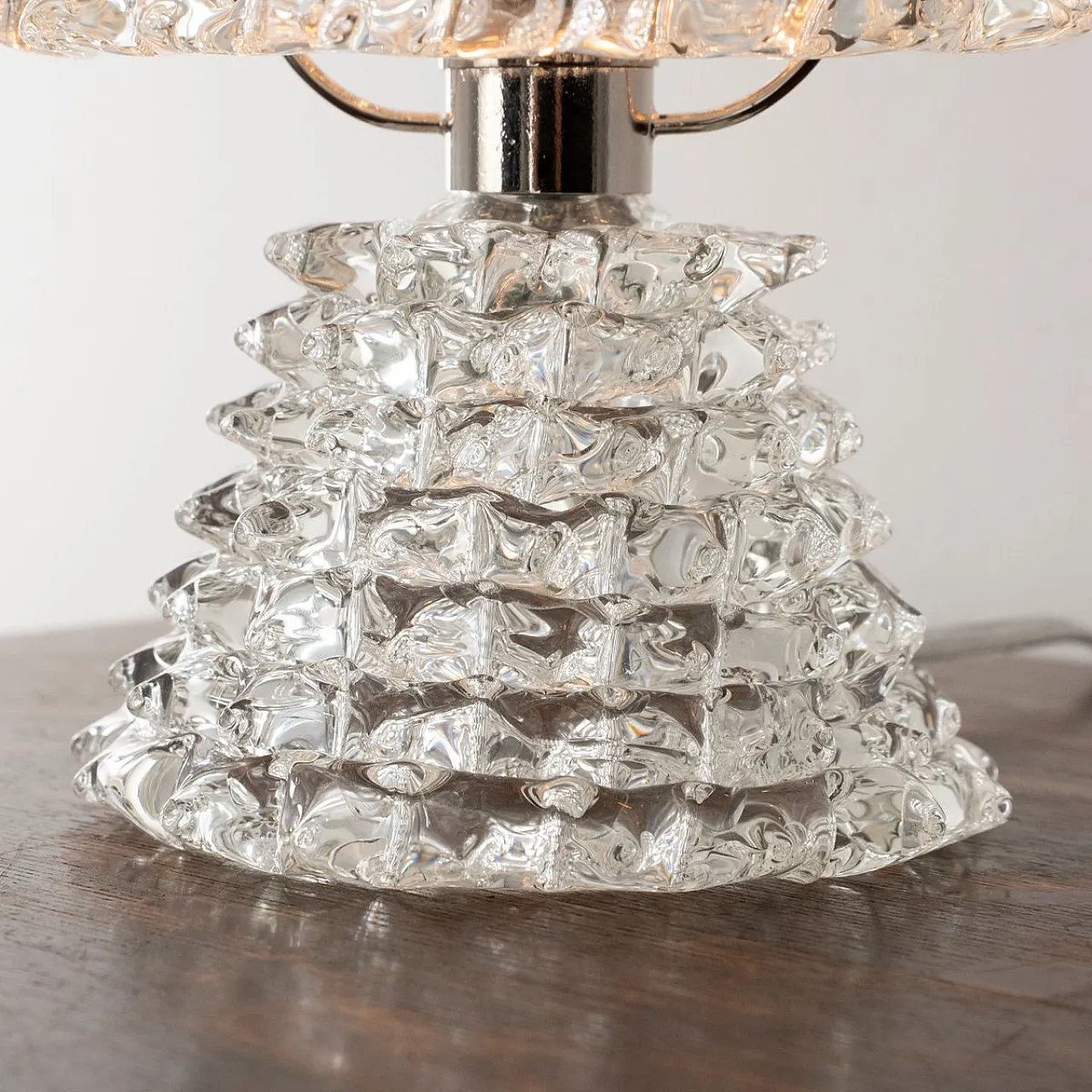 Coppia di lampade da tavolo in vetro di Murano Rostrato,  anni 2000 9