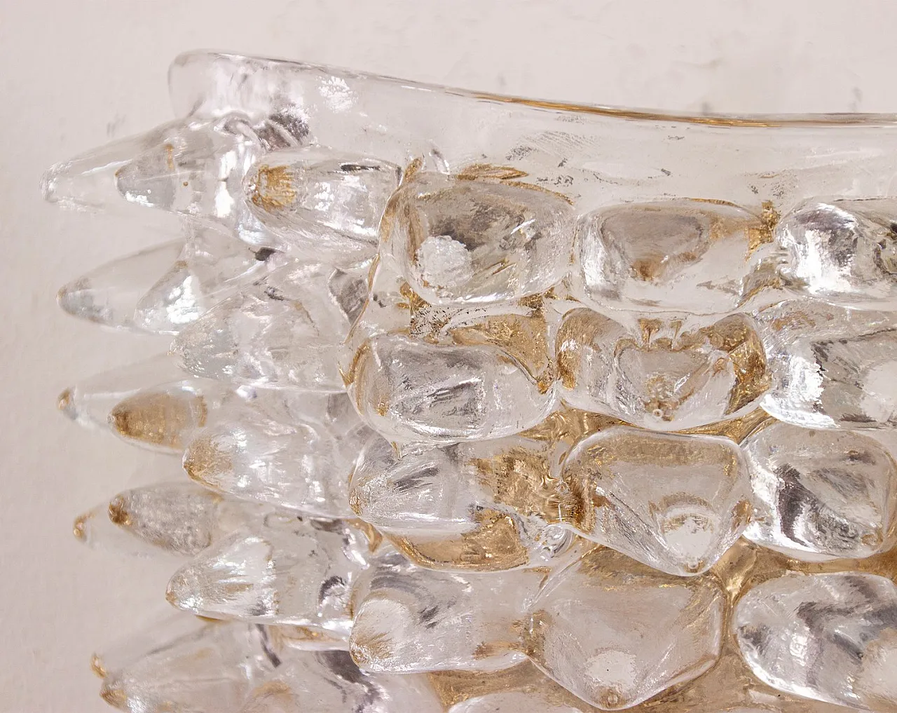 Coppia di lampade da parete in vetro di Murano, anni 2000 6