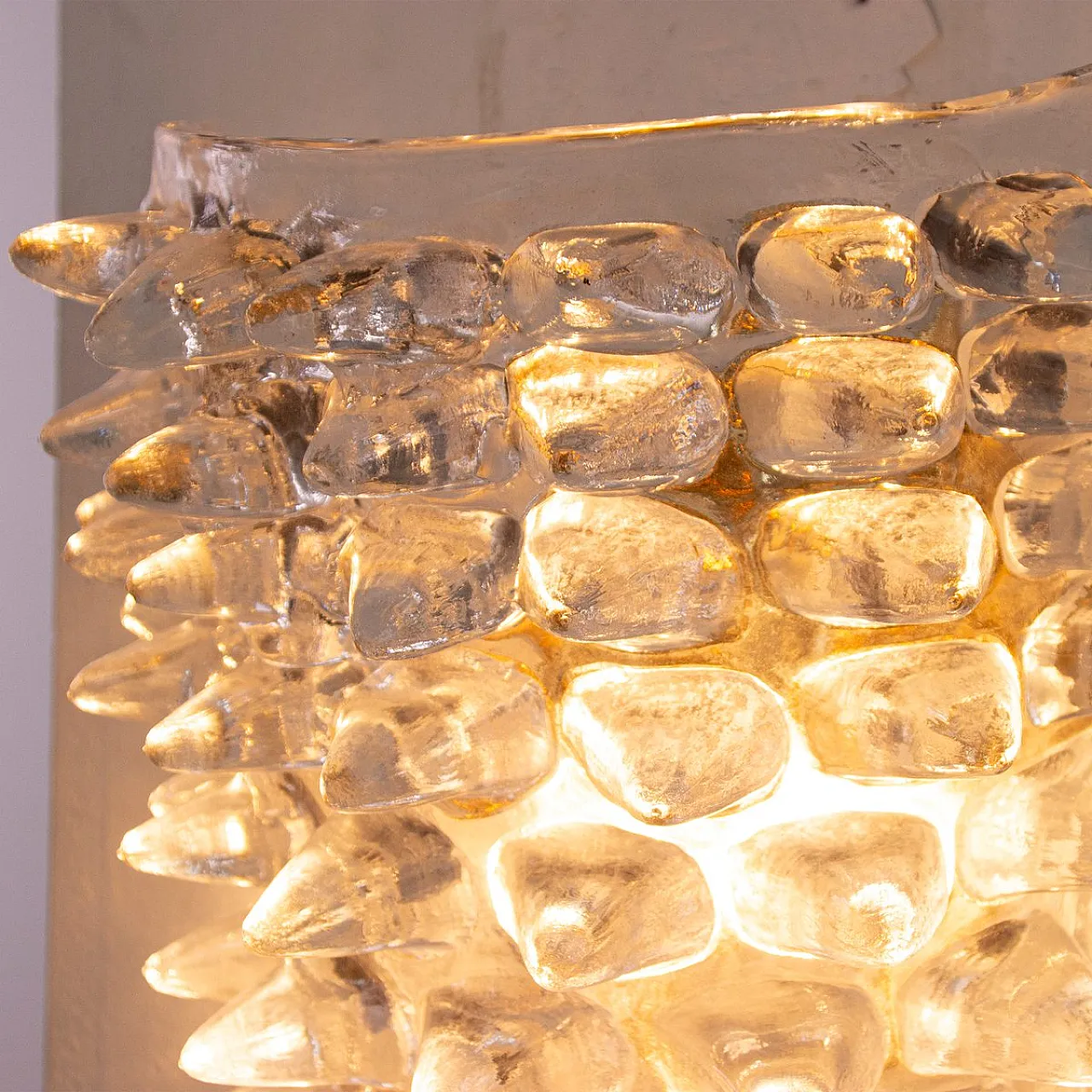 Coppia di lampade da parete in vetro di Murano, anni 2000 12