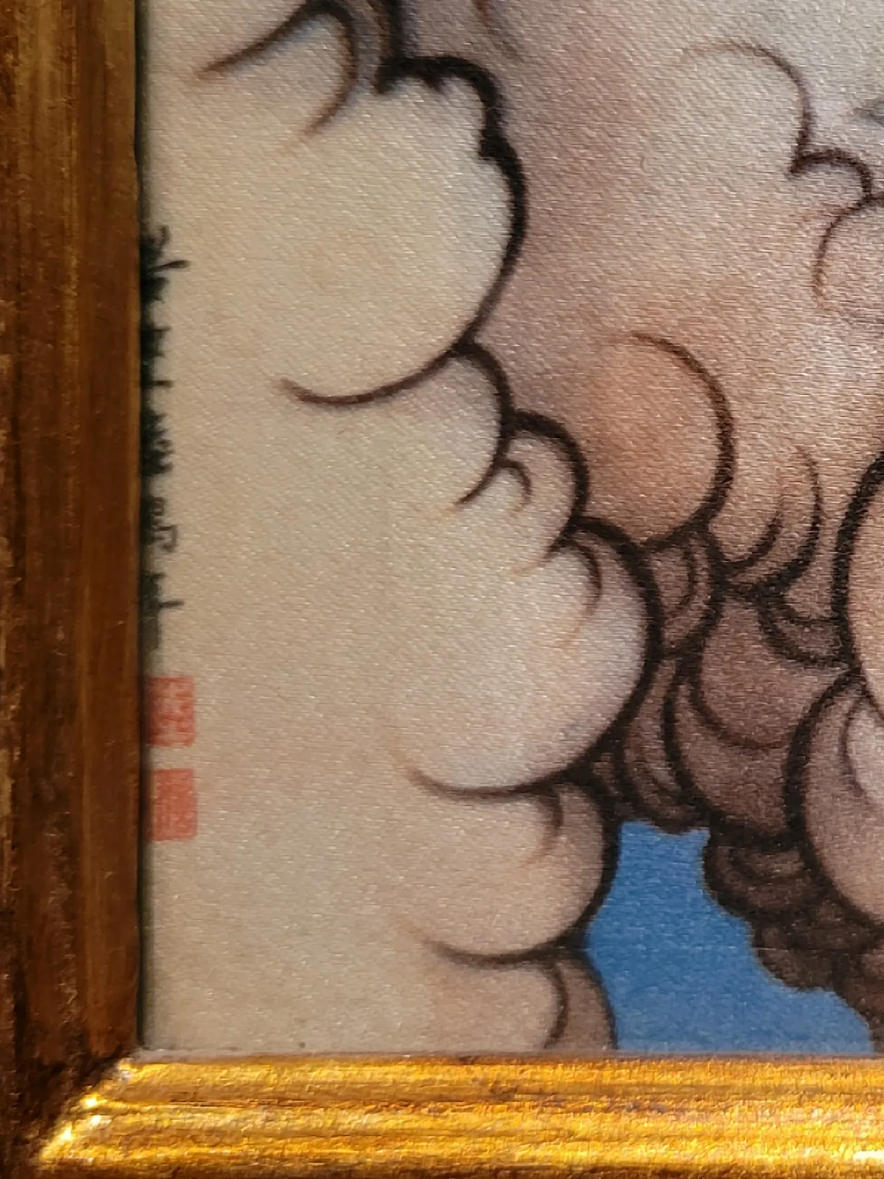 Our Lady of China - Print on silk, China, 20th century 3