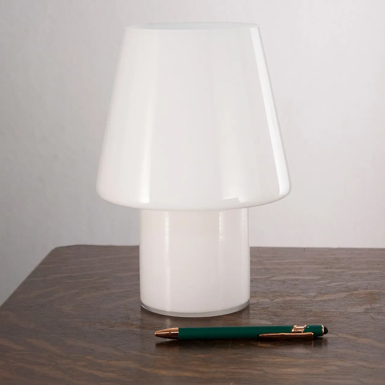 Coppia lampade da tavolo a forma di fungo in vetro di Murano, anni '80 5