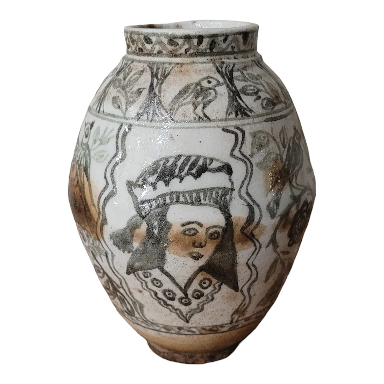 Ceramic vase, Iran, Qajar dynasty, 19th century 1