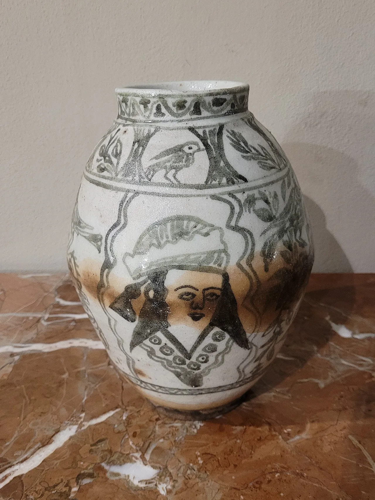 Ceramic vase, Iran, Qajar dynasty, 19th century 4