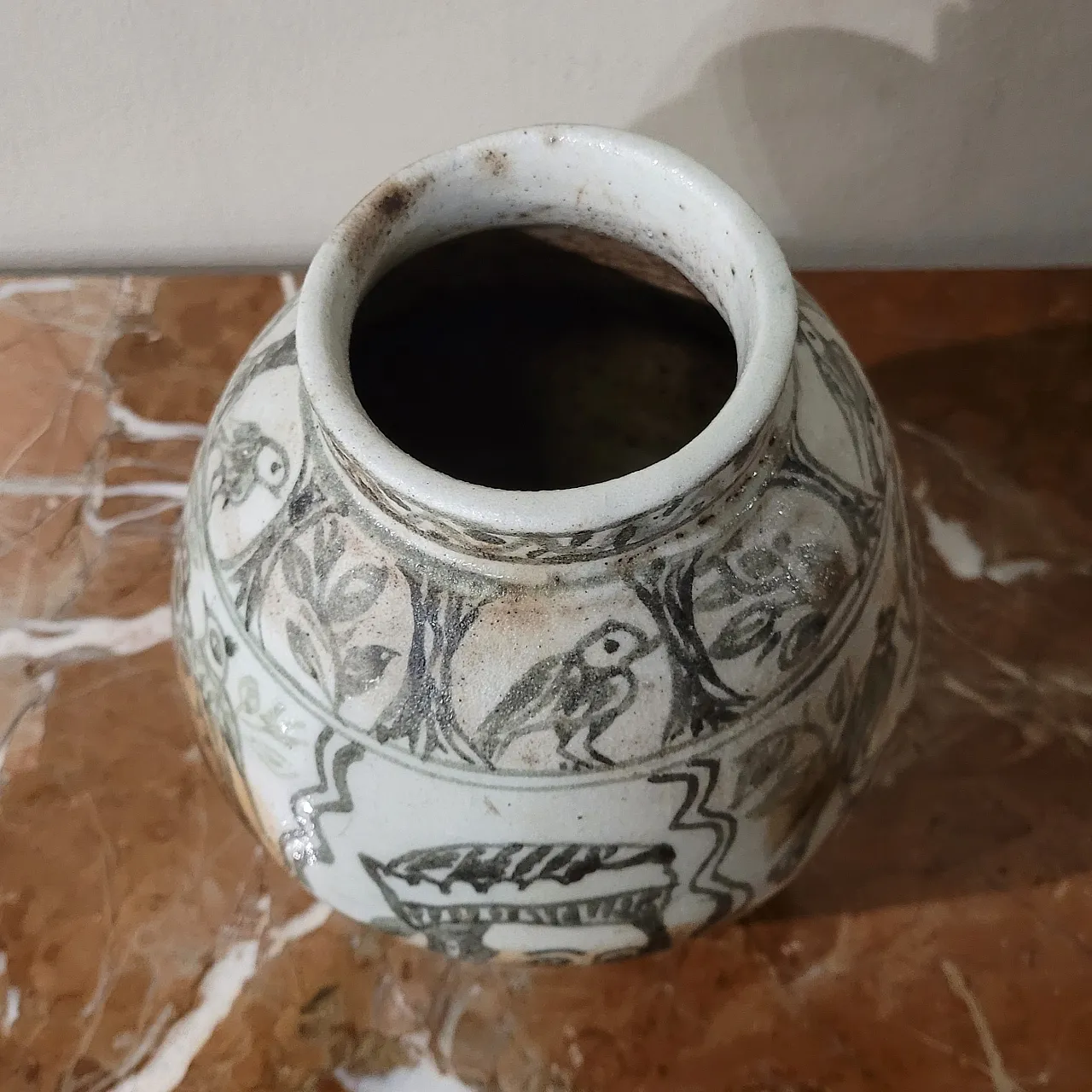 Ceramic vase, Iran, Qajar dynasty, 19th century 6