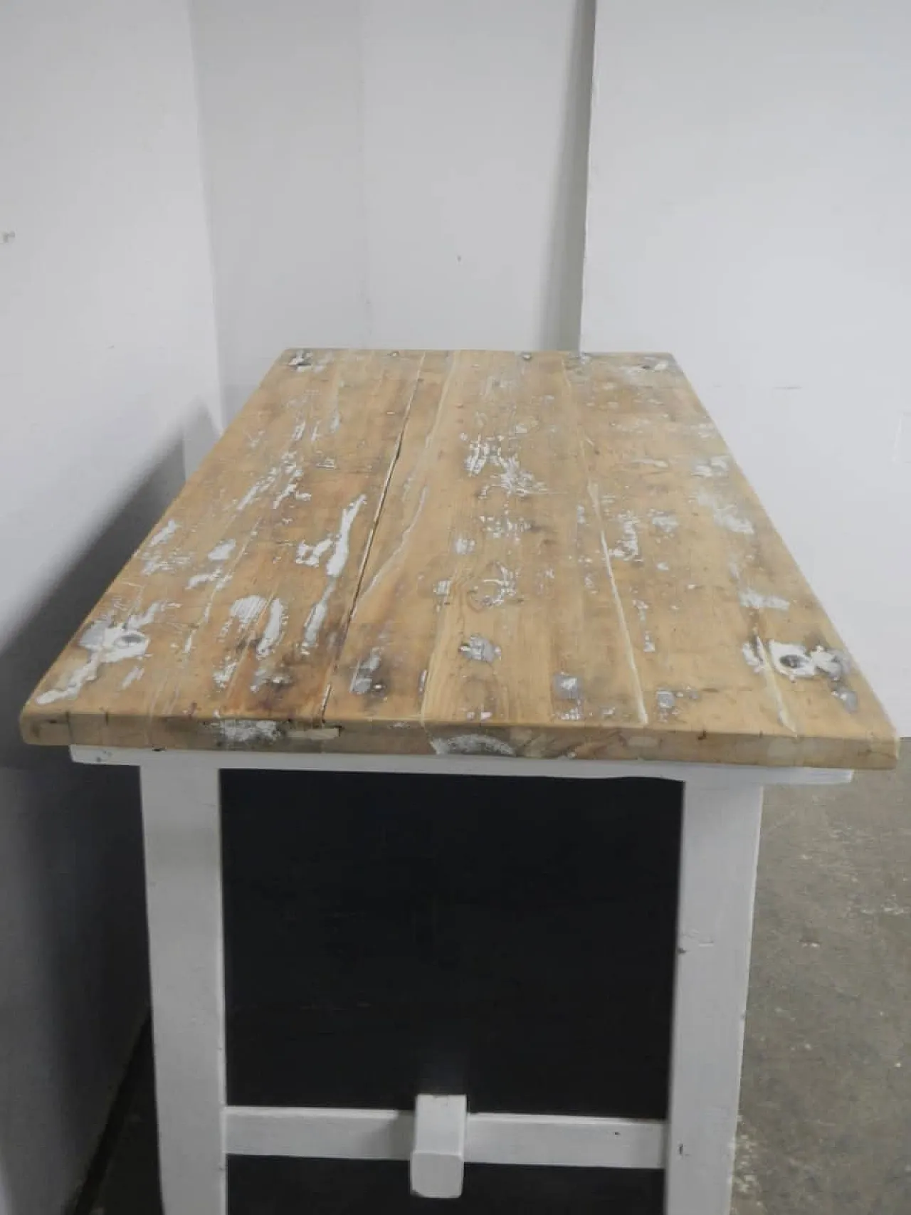 Cash counter in fir wood and metal 1980 8