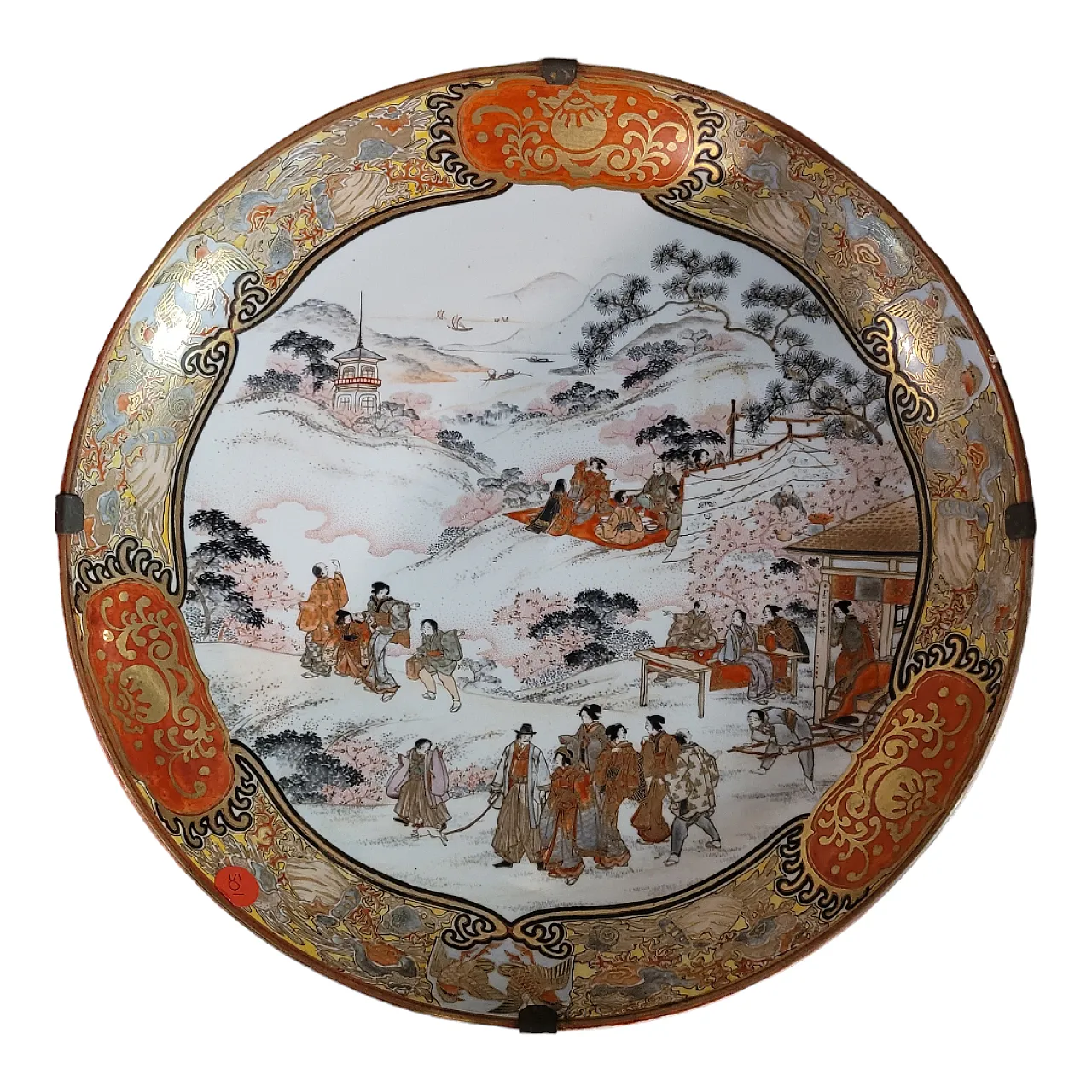 Kutani porcelain plate, Japan, from the Meiji period 1867 - 1912 1