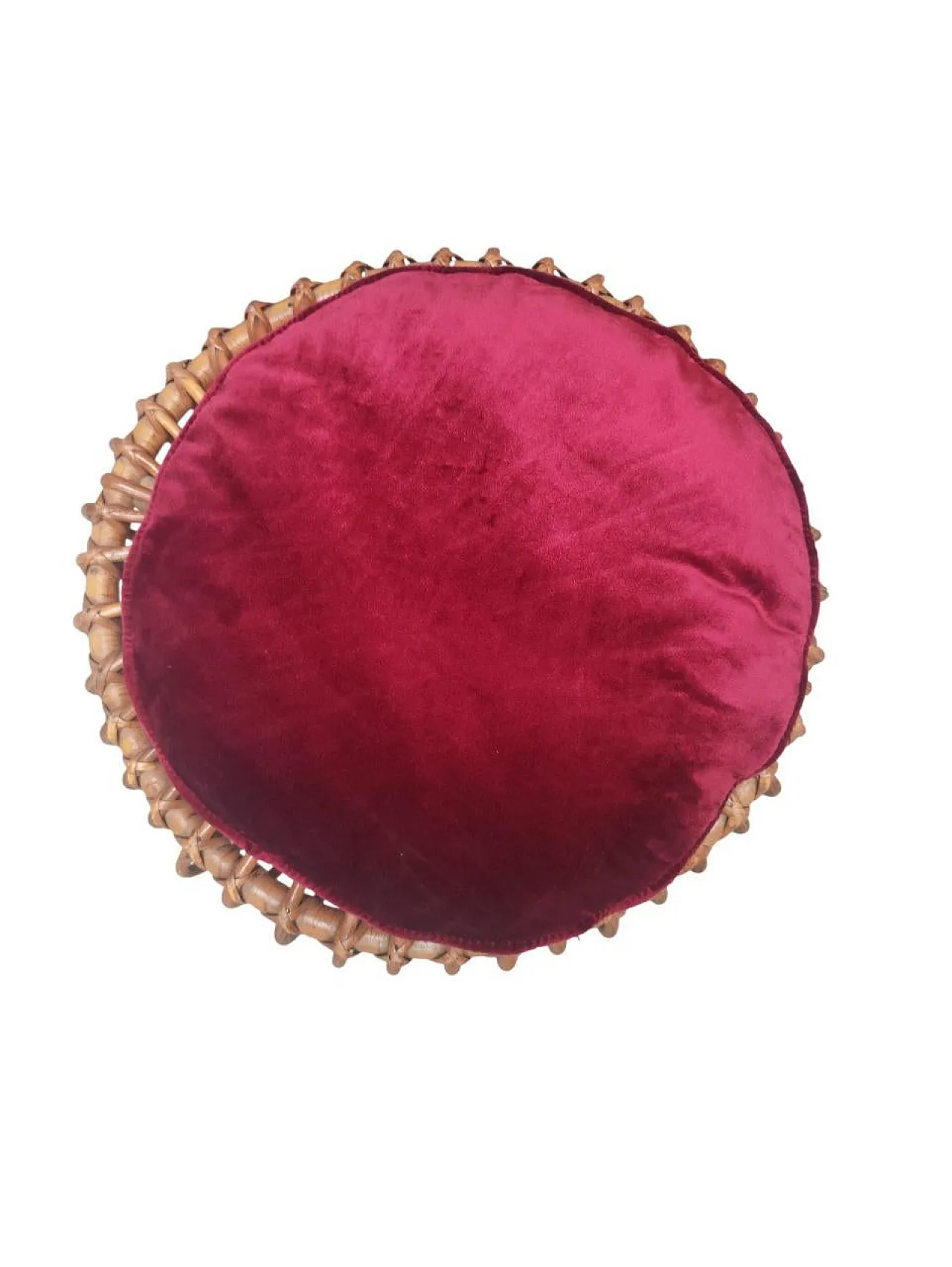 Pair of rattan stools, 1970s 6