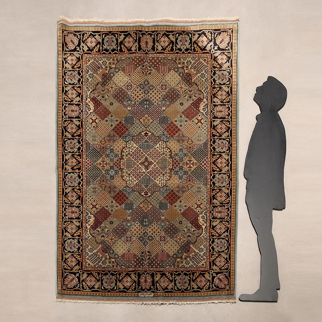Tabriz rug, cotton and wool, big knot, handmade, 20th century 2